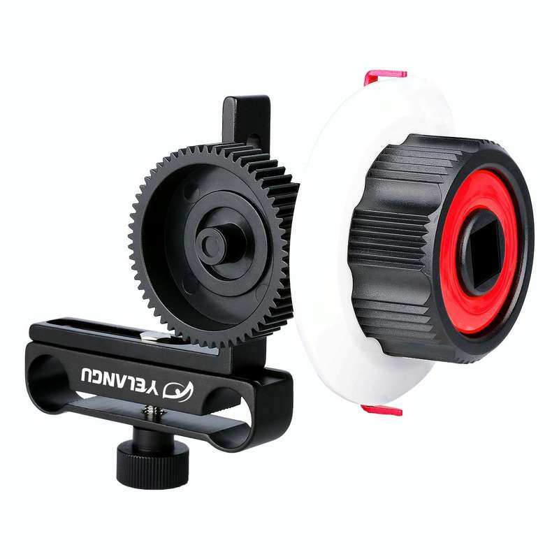 YELANGU F0 Camera Follow Focus with Gear Ring Belt for Canon / Nikon / Video Cameras / DSLR Camer...