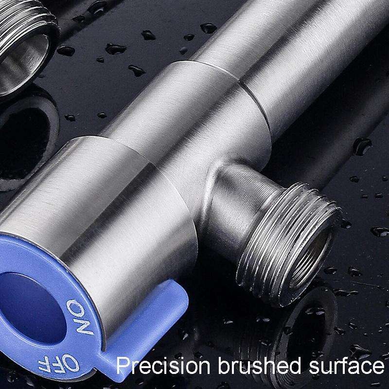 Model D 304 Hexagonal Stainless Steel Angle Valve Fine Copper Ceramic Valve Spool With Decorative...