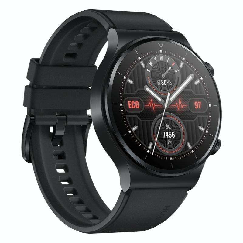 HUAWEI WATCH GT 2 Pro ECG Ver. Bluetooth Fitness Tracker Smart Watch 46mm Wristband, Kirin A1 Chi...
