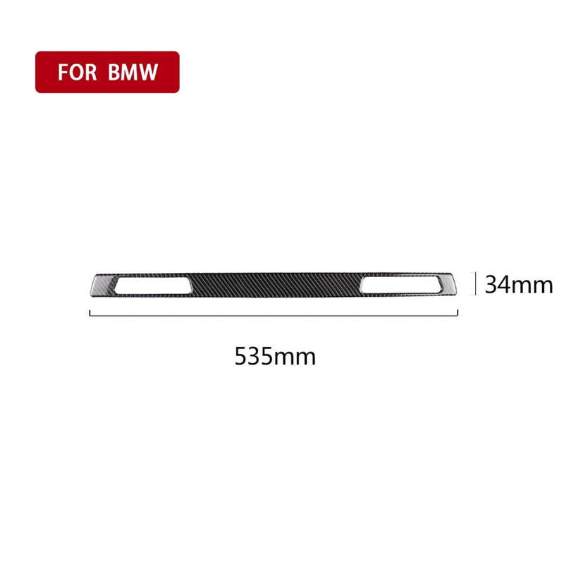 Carbon Fiber Car Right Driving Middle Control Decorative Sticker for BMW E90 / E92 / E93 2005-2012
