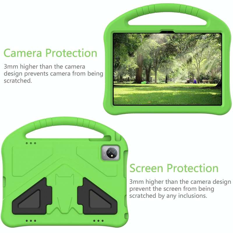 For Blackview Tab 8 WiFi 10.1 2023 EVA Shockproof Tablet Case with Holder(Green)