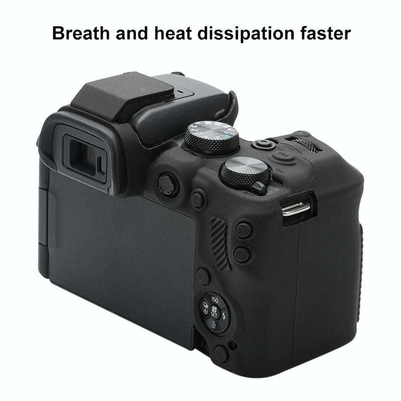 For Canon EOS R10 Soft Silicone Protective Case (Black)