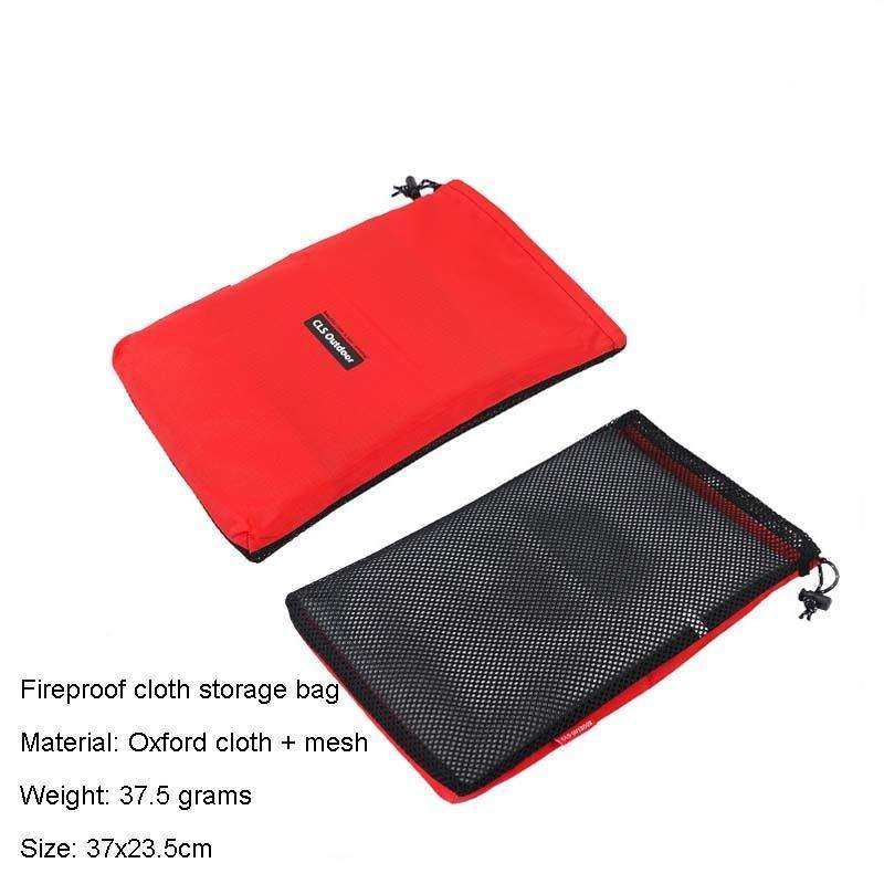CLS Outdoor Camping Fireproof Cloth Picnic Barbecue Heat Insulation Mat Flame Retardant Fiberglas...