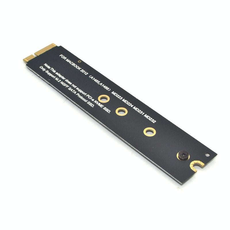 M.2 NGFF SATA To MAC SSD Adapter Riser Card For MacBook Air 2012 A1465 A1466 With Screwdriver
