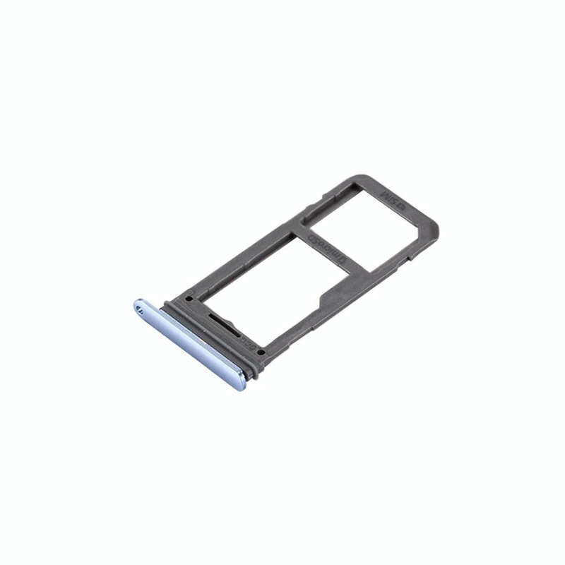 For Galaxy S8 SIM Card Tray + Micro SD Tray (Blue)