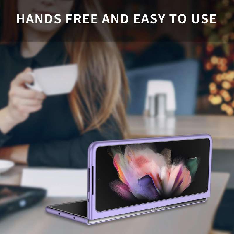 For Samsung Galaxy Z Fold3 5G Armor Foldable Phone Case(Purple)