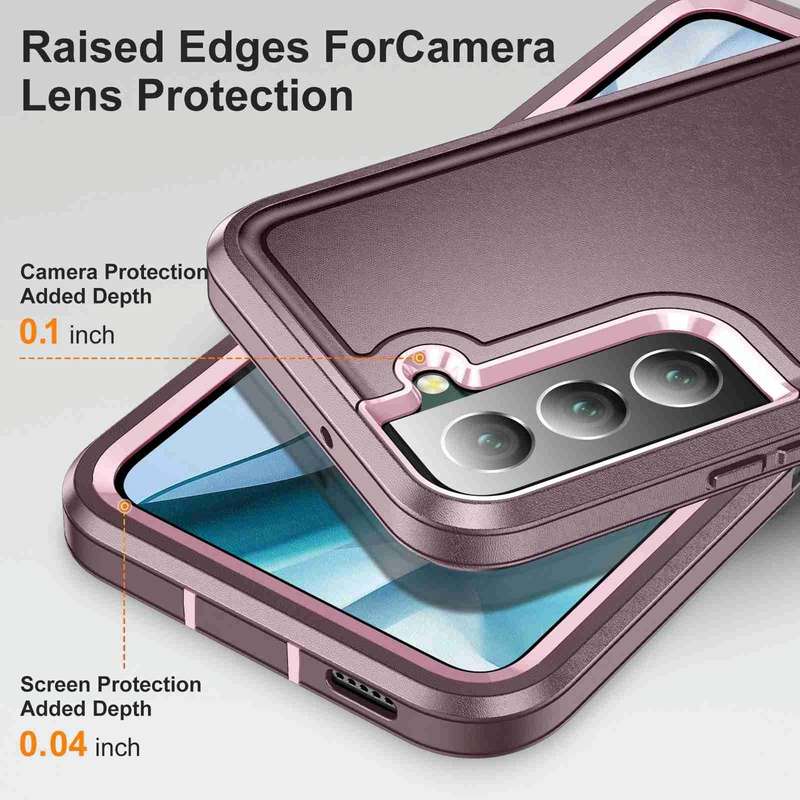 For Samsung Galaxy S23+ 5G Life Waterproof Rugged Phone Case(Purple + Pink)