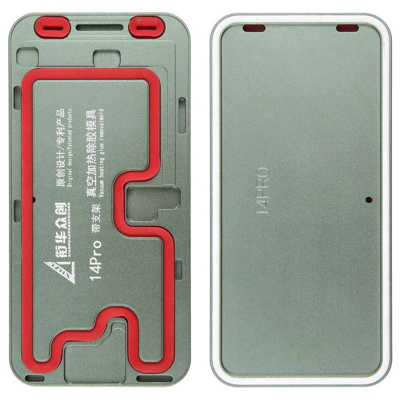 For iPhone 14 Pro LCD Screen Frame Vacuum Heating Glue Removal Mold with Holder