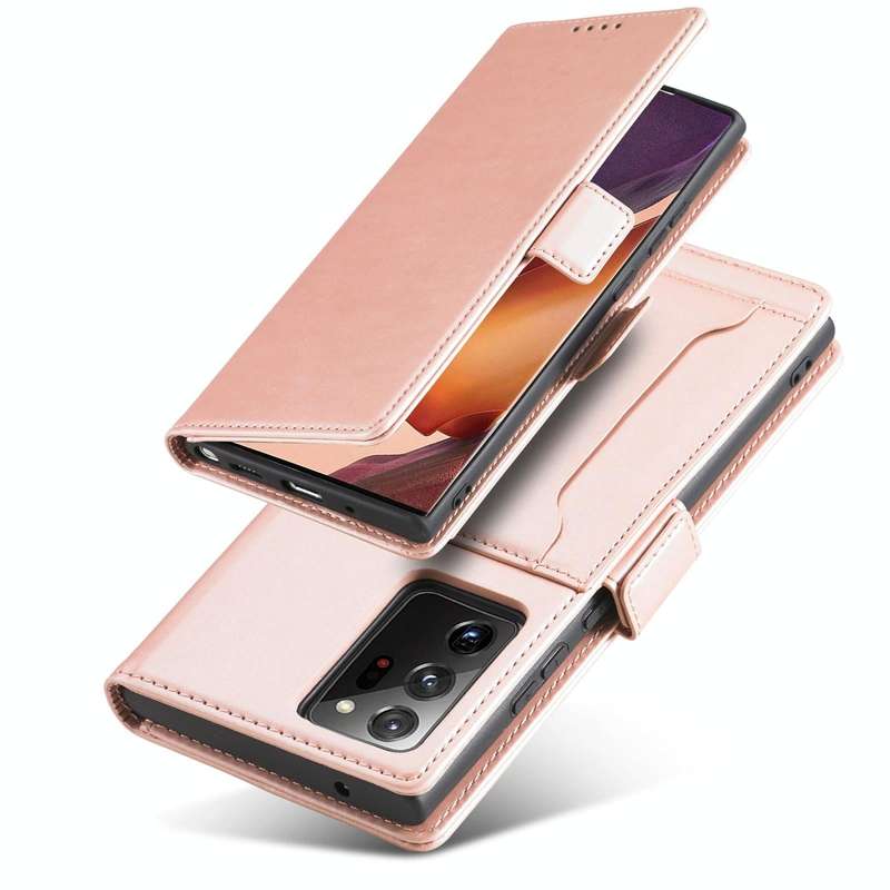 For Samsung Galaxy Note20 Ultra Strong Magnetism Liquid Feel Horizontal Flip Leather Case with Ho...
