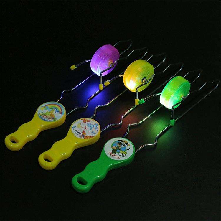 3 PCS Creative Colorful Flash Light Orbit Yoyo Ball, Random Color Delivery
