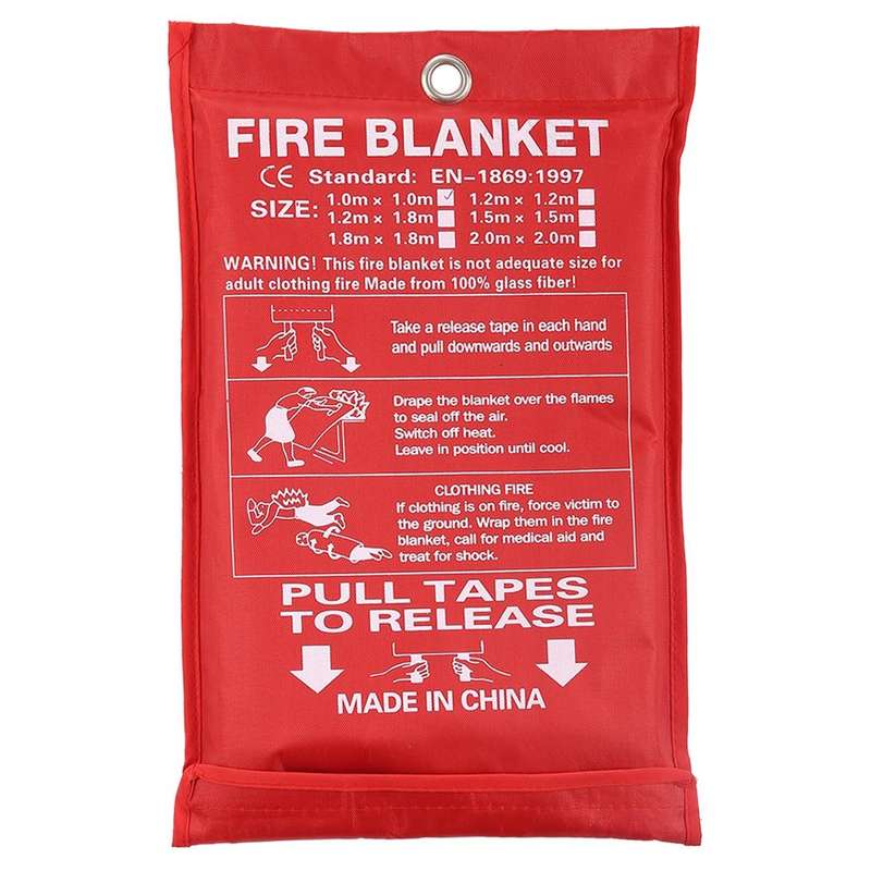 Emergency Survival Fire Blanket Shelter Safety Protector Extinguishers Tent, Size: 1.51.5m