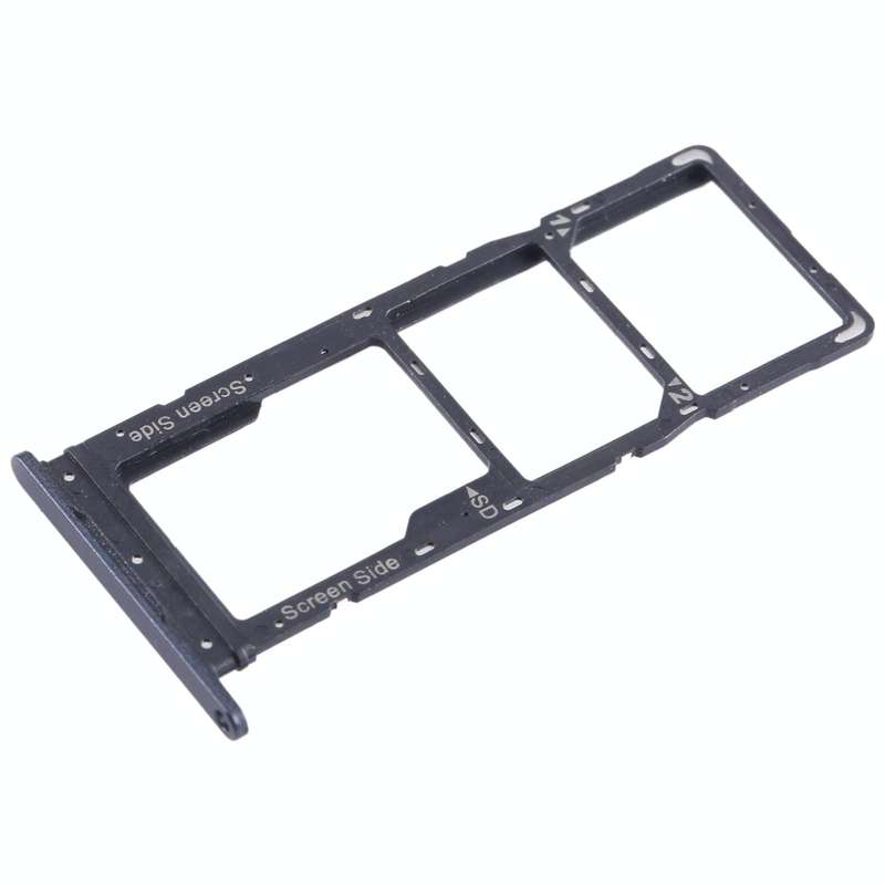 For Tecno Spark Go 2023 BF7n SIM Card Tray + SIM Card Tray + Micro SD Card Tray (Black)