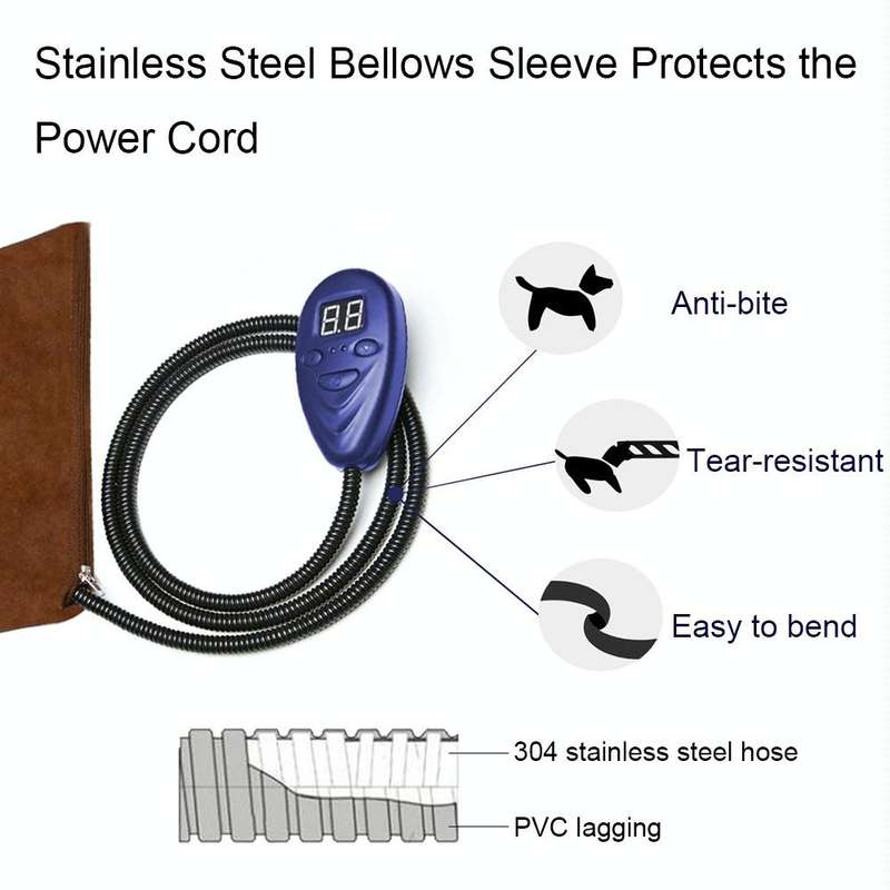 30x30cm Red 12V Low Voltage Multifunctional Warm Pet Heating Pad Pet Electric Blanket(AU Plug)