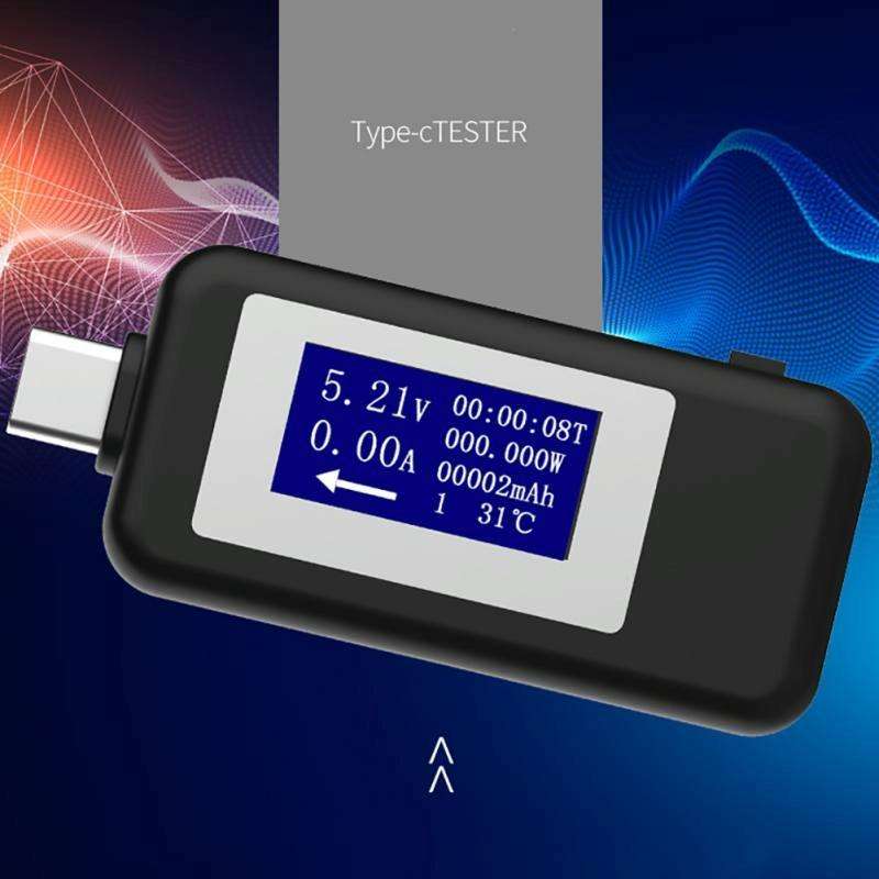 KEWEISI Multi-function Type-C / USB-C Tester Charger Detector Digital Voltmeter Ammeter Voltage M...