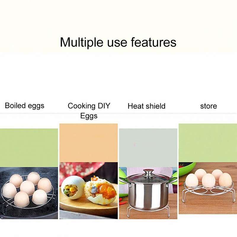 Steamer Rack Basket Egg Vegetable Steaming Trivet for Instant Pot Pressure Cooker, Diameter: 17.5...