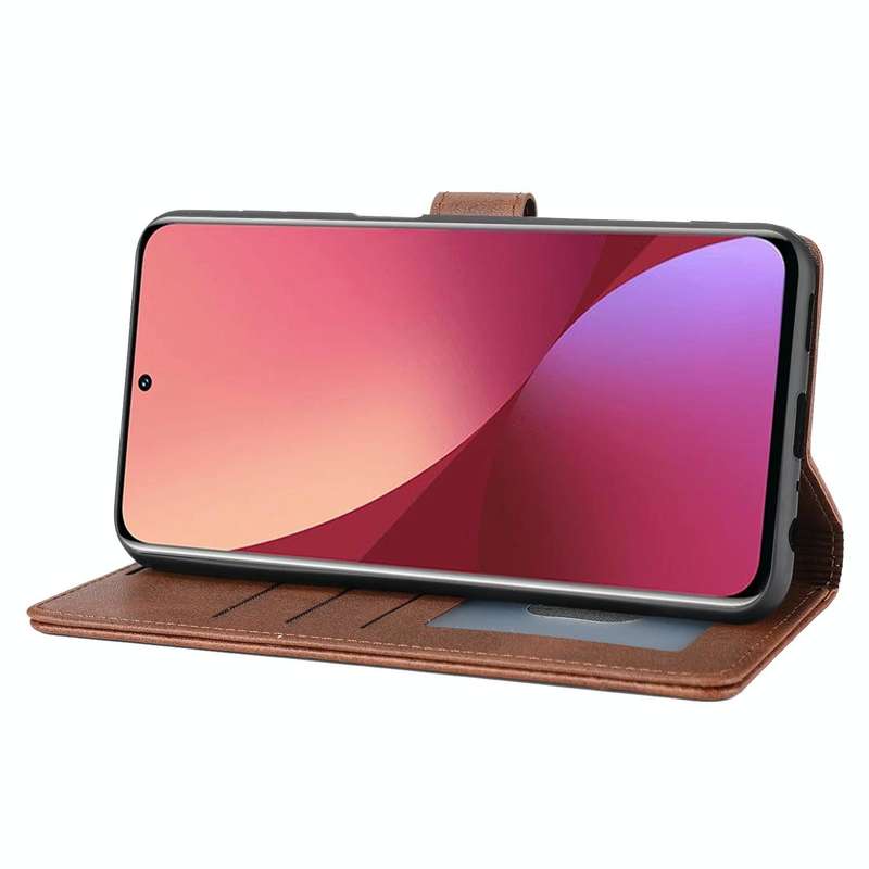 For Xiaomi 12 Pro Classic Wallet Flip Leather Phone Case(Brown)