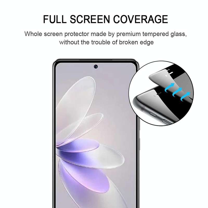 For vivo V27 / V27 Pro 25pcs 3D Curved Edge Full Screen Tempered Glass Film
