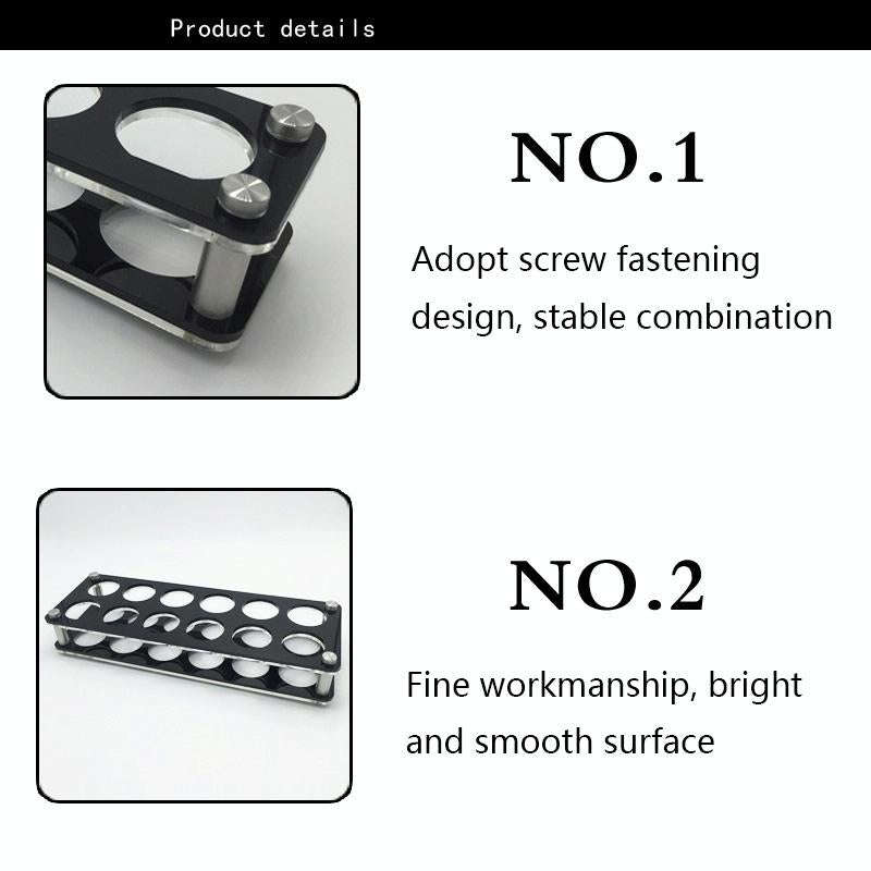 Acrylic Round Hole Wine Glass Holder, Layer (specification): 6 Grids