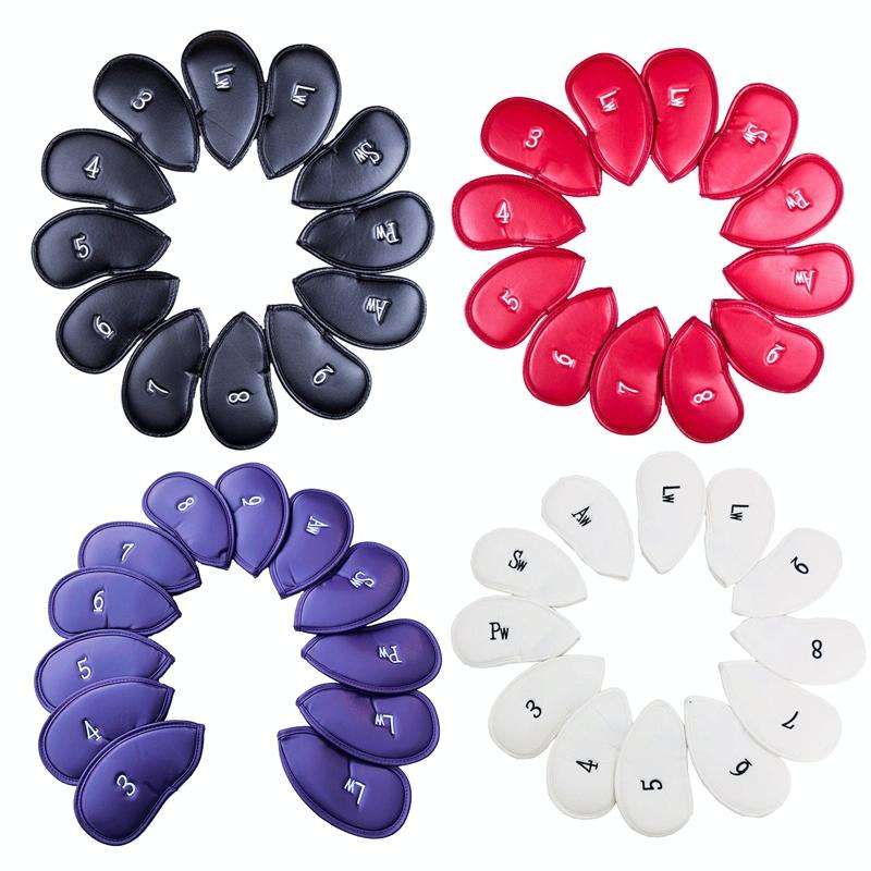 12 in 1 Golf Rod Hat Cover(Black Litchi Texture)
