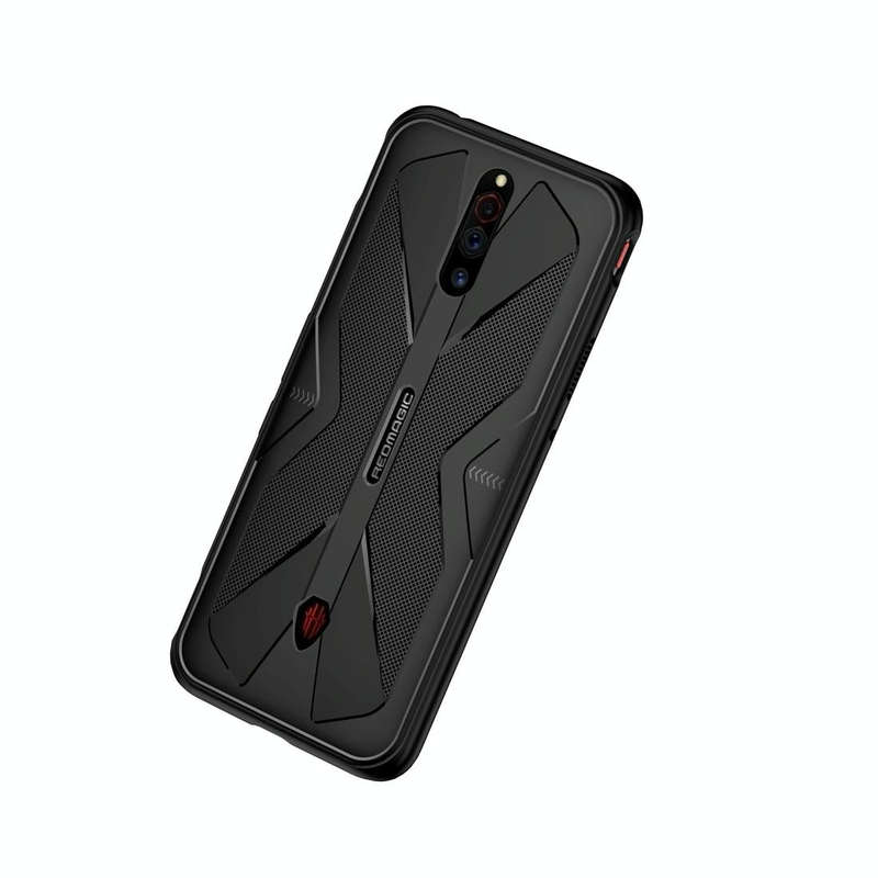 For ZTE nubia Red Magic 5G / 5S Butterfly Shadow Shockproof Rubber TPU Protective Case(Black)