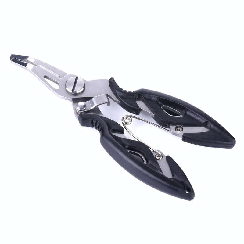 HENGJIA QT014 Multifunctional Stainless Steel Jaw Fishing Pliers Scissors Hook Removal Tool Line ...