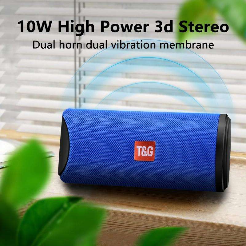 T&G TG113 Portable Bluetooth Speakers Waterproof Stereo Outdoor Loudspeaker MP3 Bass Sound Box wi...