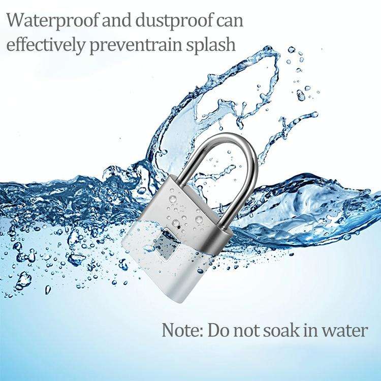 Stainless Steel Automatic Intelligent Fingerprint Padlock Electronic Lock, 10 Fingerprint Edition...