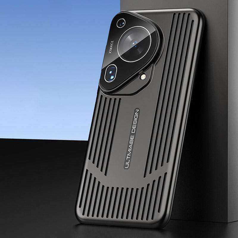 For Huawei Pura 70 Ultra Ice Sense Heat Dissipation Electroplating Frosted Phone Case(Black)