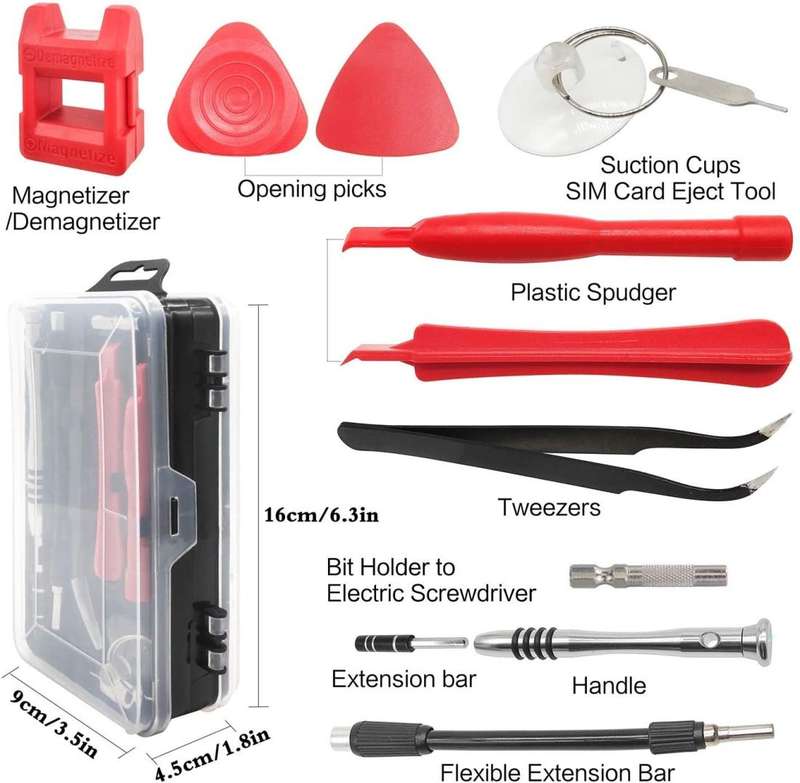 110 in 1 Watch Mobile Phone Disassembly Maintenance Tool Multi-function Chrome Vanadium Steel Scr...