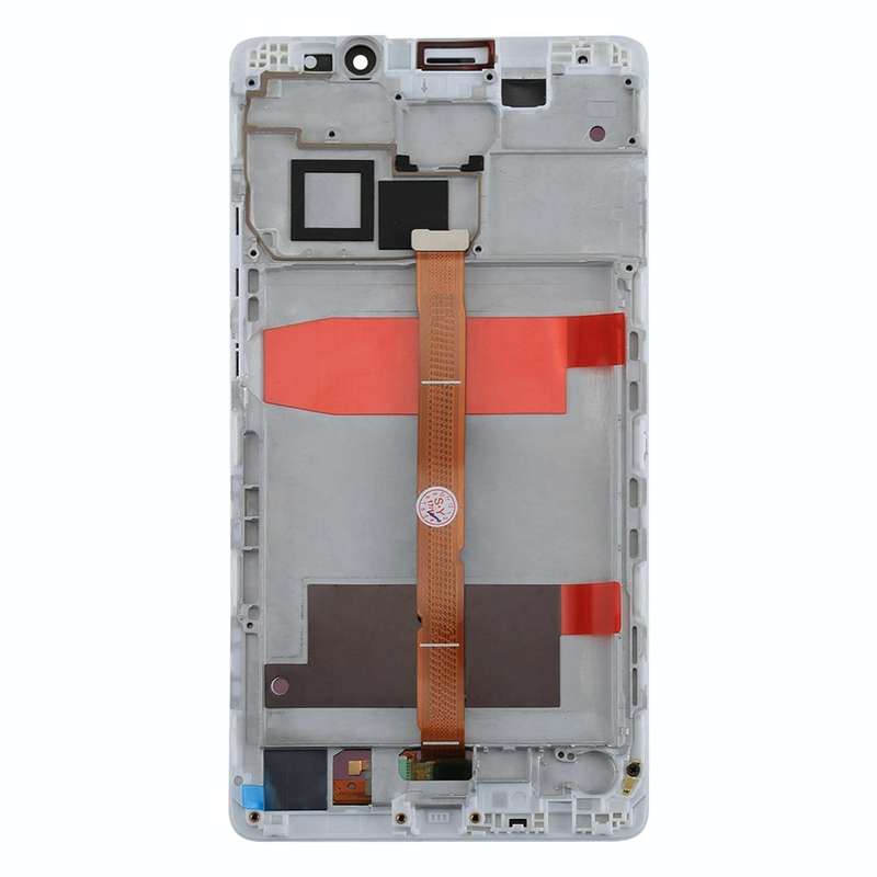 OEM LCD Screen for Huawei Mate 8 Digitizer Full Assembly with Frame(White)