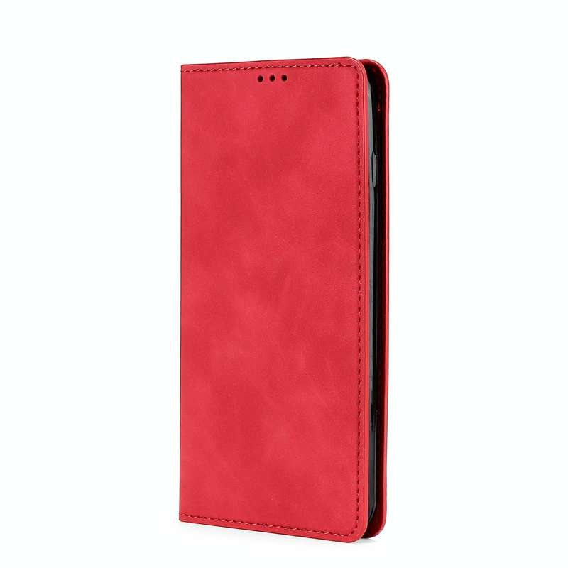 For vivo Y35 4G / Y22 / Y22s Skin Feel Magnetic Leather Phone Case(Red)