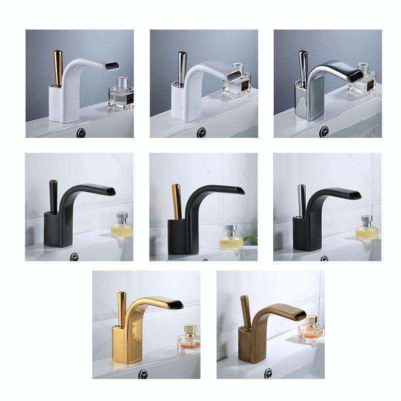 Bathroom All Copper Basin Hot And Cold Water Faucet, Specification: Black Ancient