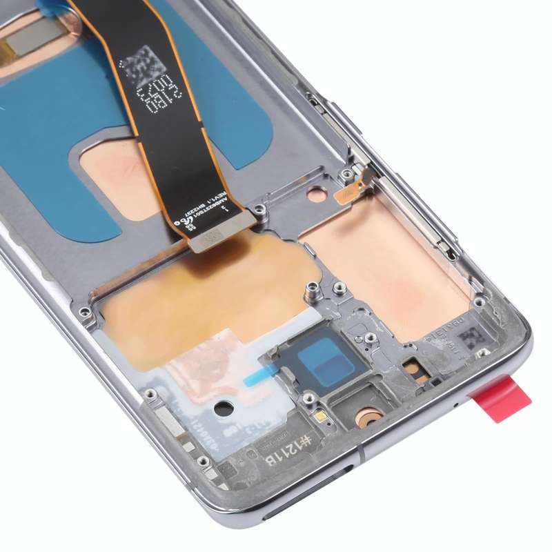 OLED LCD Screen For Samsung Galaxy S20 SM-G980 Digitizer Full Assembly with Frame (Grey)