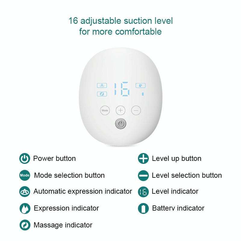 Wearable Automatic Breast Pump Massage Hands-free Invisible Wireless Large Suction Breast Pump S4...