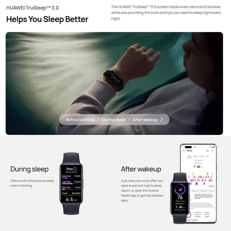 HUAWEI Band 8 NFC 1.47 inch AMOLED Smart Watch, Support Heart Rate / Blood Pressure / Blood Oxyge...