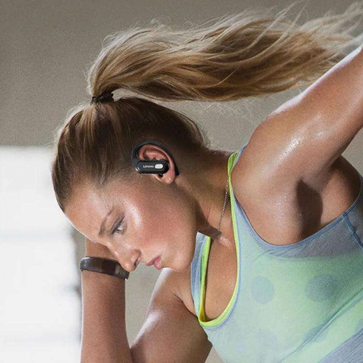 Lenovo XT60 Bluetooth 5.3 Ear-mounted Sports Wireless Bluetooth Earphone (Black)