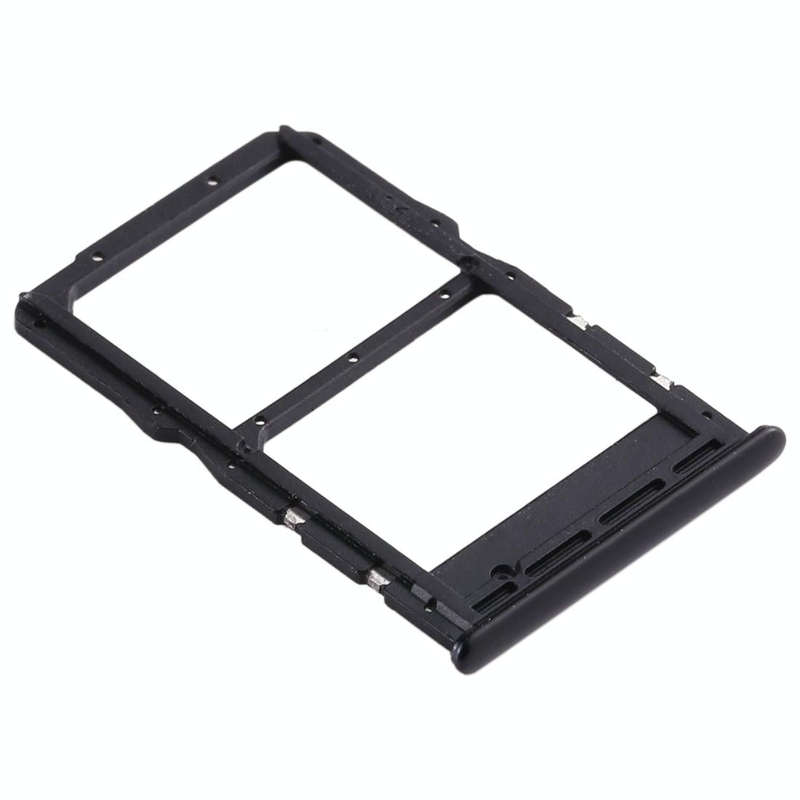 SIM Card Tray + NM Card Tray for Huawei Nova 5z / Nova 5i Pro (Black)