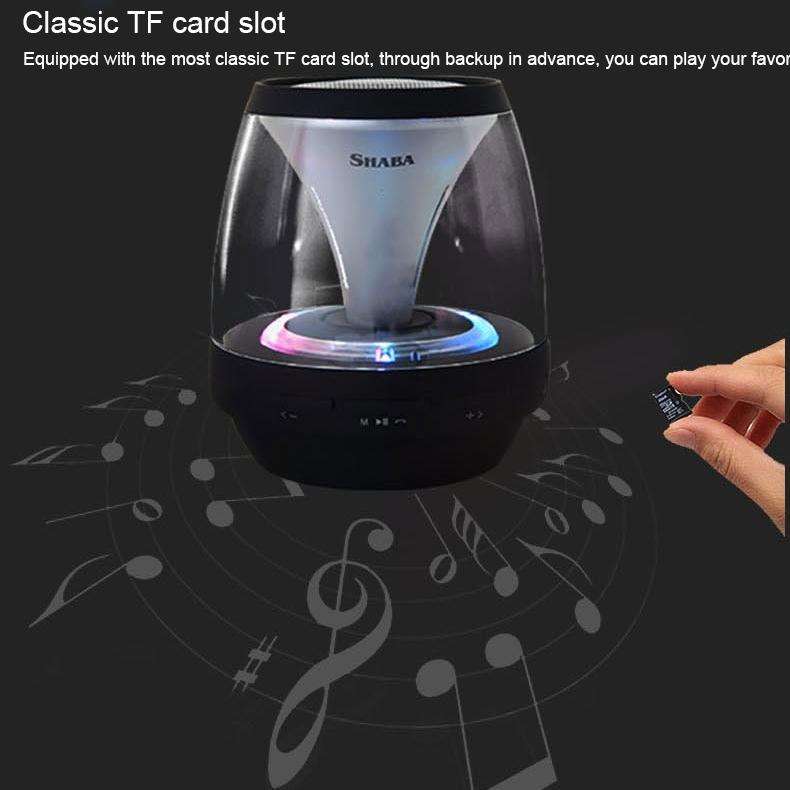 SHABA VS-18 Bluetooth 4.2 Multi-function Portable Small Magic Lamp Colorful Wireless Bluetooth Sp...