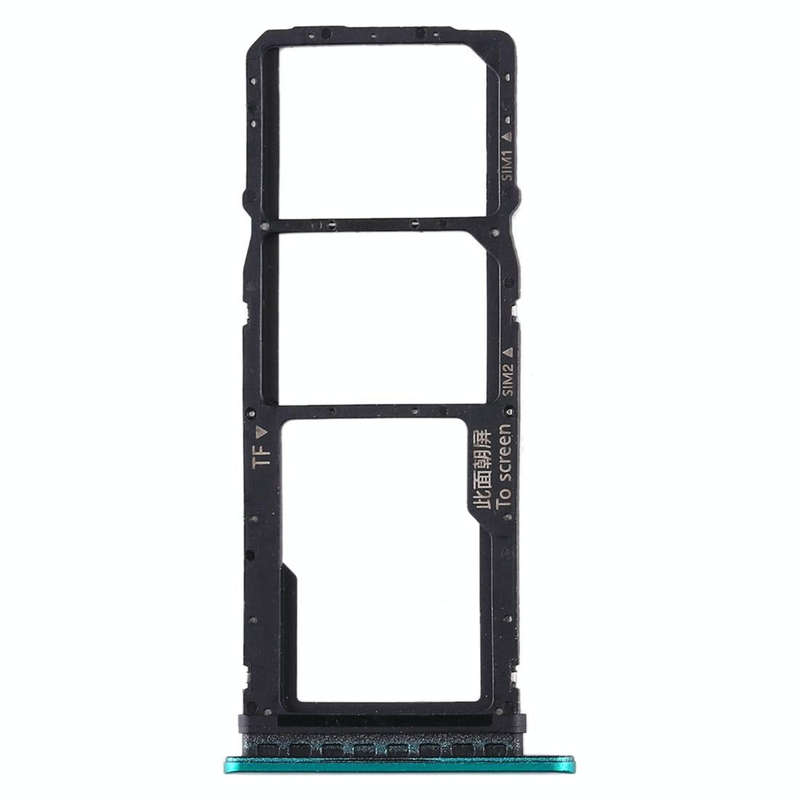 SIM Card Tray + SIM Card Tray + Micro SD Card Tray for Huawei Enjoy 10 / Honor Play 3 (Green)