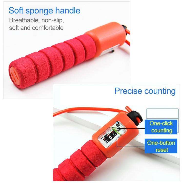 Jump Ropes with Counter Sports Fitness Adjustable Fast Speed Counting Jump Skip Rope Skipping Wir...