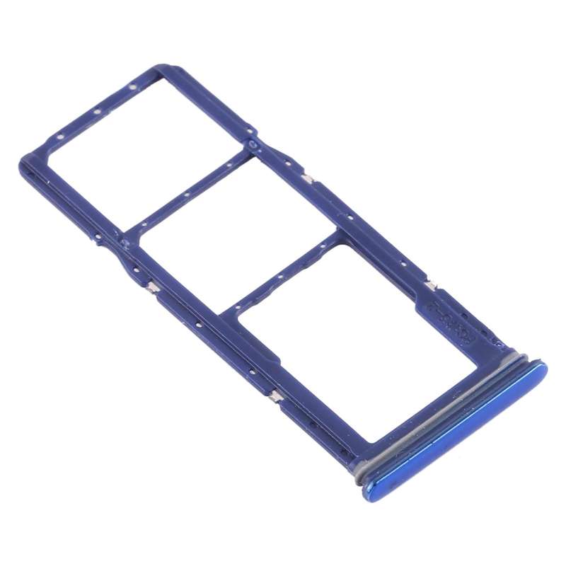 For Samsung Galaxy A9 (2018) SM-A920 SIM Card Tray + SIM Card Tray + Micro SD Card Tray (Blue)