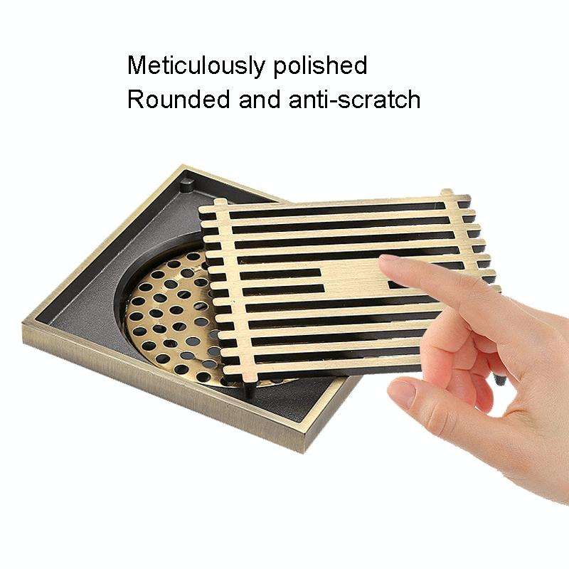 Full Copper Odor Proof Floor Drain, Style: K7004 Chrome Plated Dual Use+Magnetic Suspension