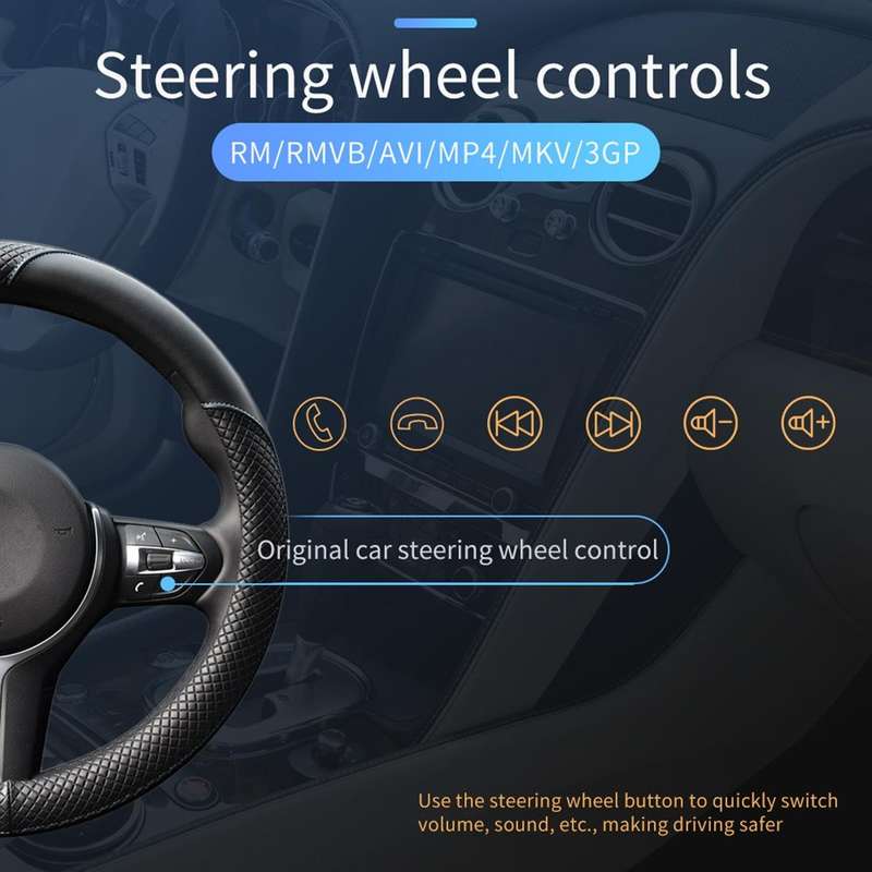 T100 7 inch HD Universal Car Radio Receiver MP5 Player, Support FM & AM & RDS & Bluetooth & Phone...