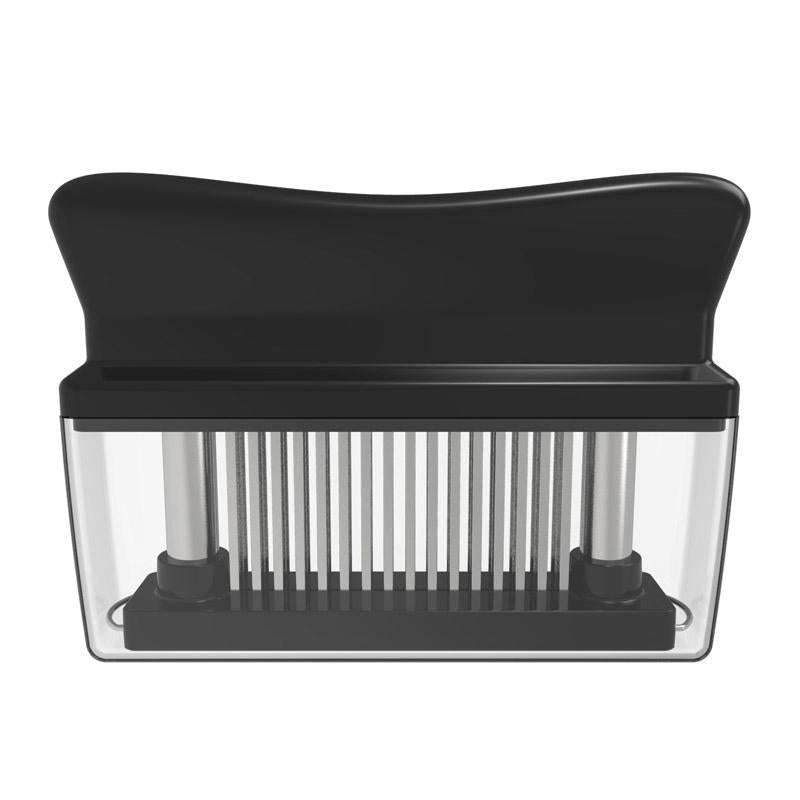 10B48 Tenderizer Pin Meat Looser 48 Pin Stainless Steel Meat Hammer(Black)