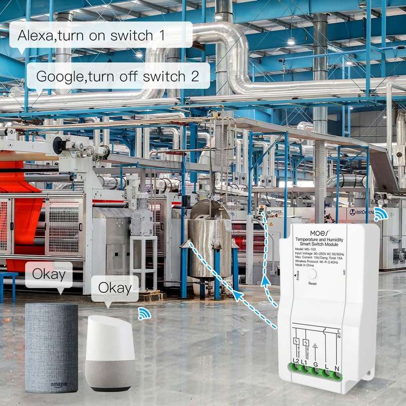 Temperature Probe Tuya Dual-way Temperature and Humidity Switch Timer Smart Switch