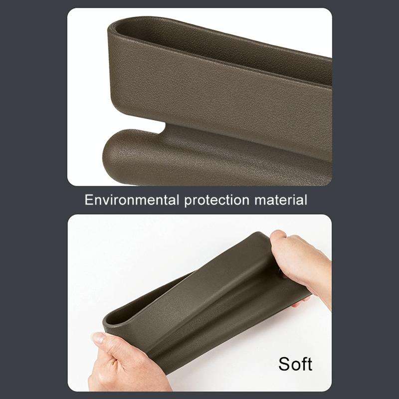 Car Gap Storage Box Multifunctional Car Seat Crevice Storage Box, Specification: 1 Pair (Brown)