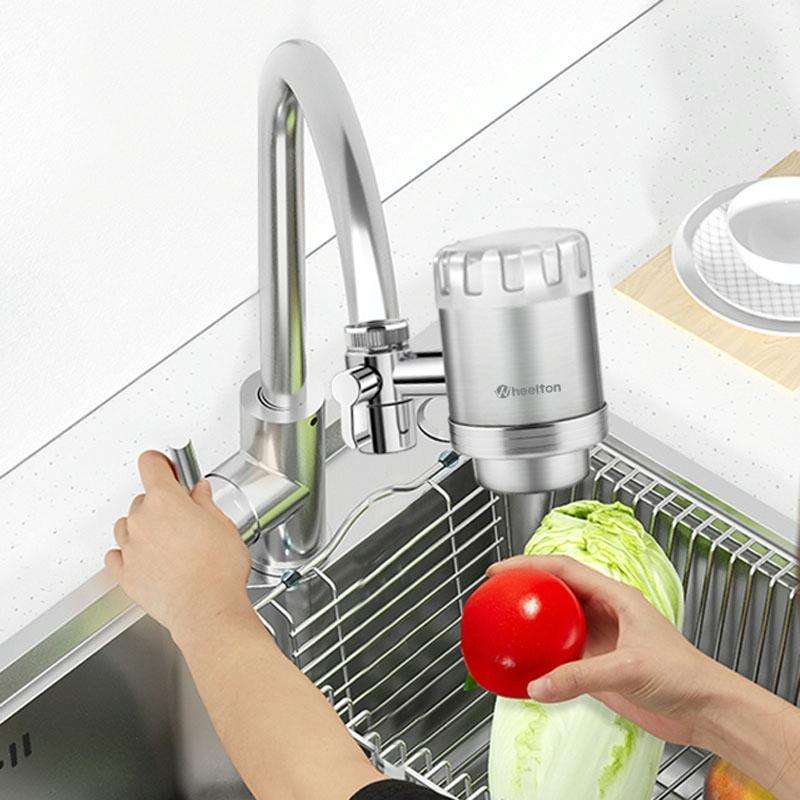 WHEELTON WHT-F202 Kitchen Faucet Filter Water Purifier Ceramic Core Stainless Steel Filter