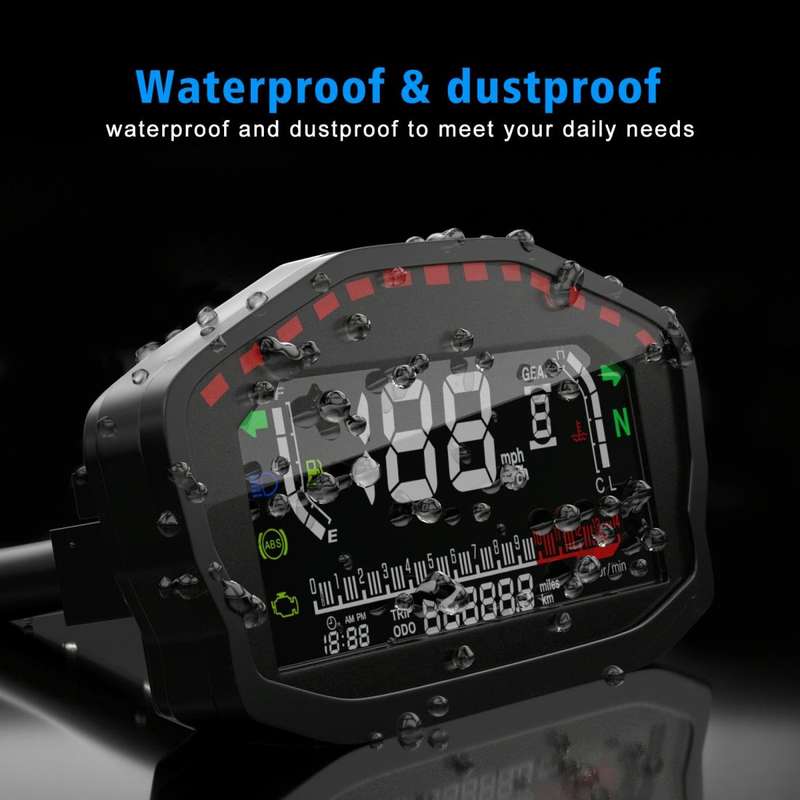 CS-1089A1 Motorcycle Modified Multi-function LCD Color Screen Odometer Tachometer