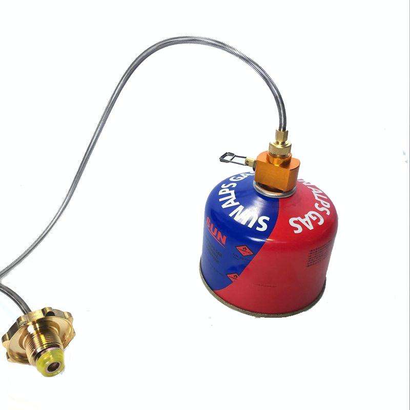 Outdoor Camping Gas Tank Refill Converter Connector Adjustable Gas Cartridge Refill Valve Adapter A