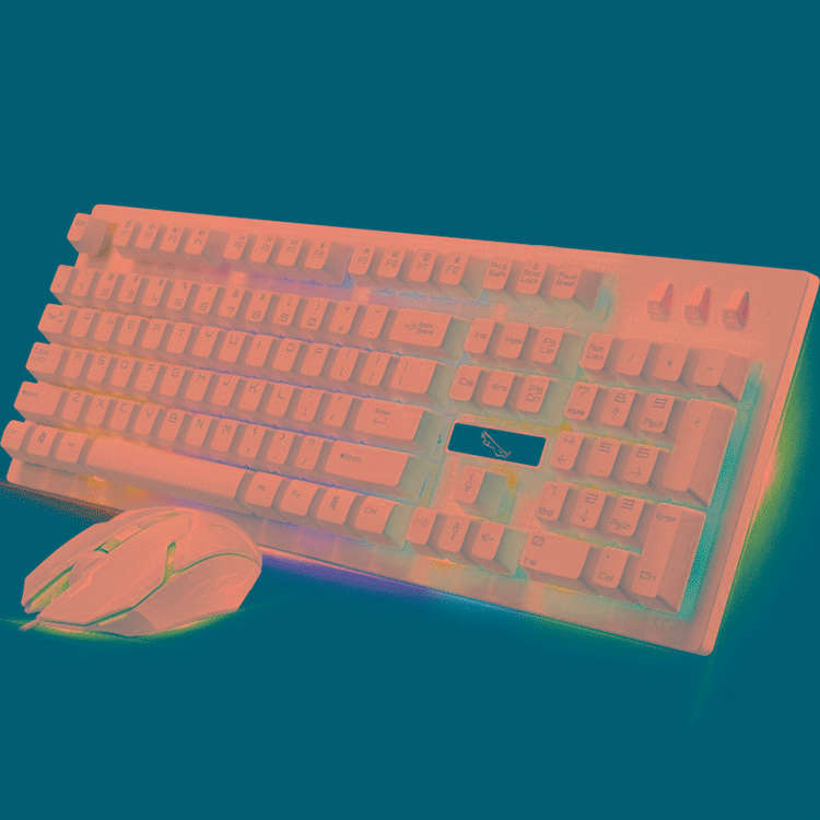 ZGB G20 1600 DPI Professional Wired Glowing Mechanical Feel Suspension Keyboard + Optical Mouse K...